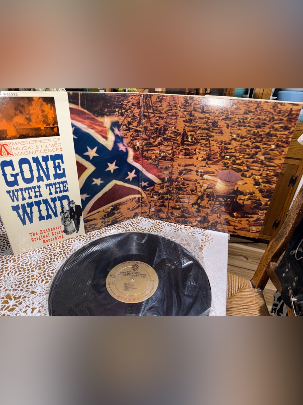 Gone With The Wind Original Score Vinyl Cover - White/Orange Artwork - Picture 2 of 4